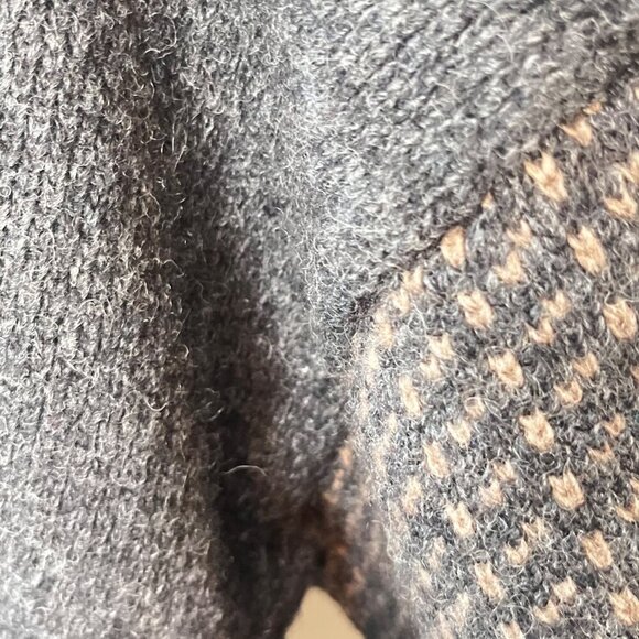 Vintage L.L. Bean Mens X-Large Wool Nordic Sweater With Button Neck - Picture 5 of 5